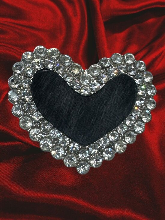 Unknown Men Unknown | Jewelry | Vintage Style Rhinestone Heart Brooch Pin Pendant ...